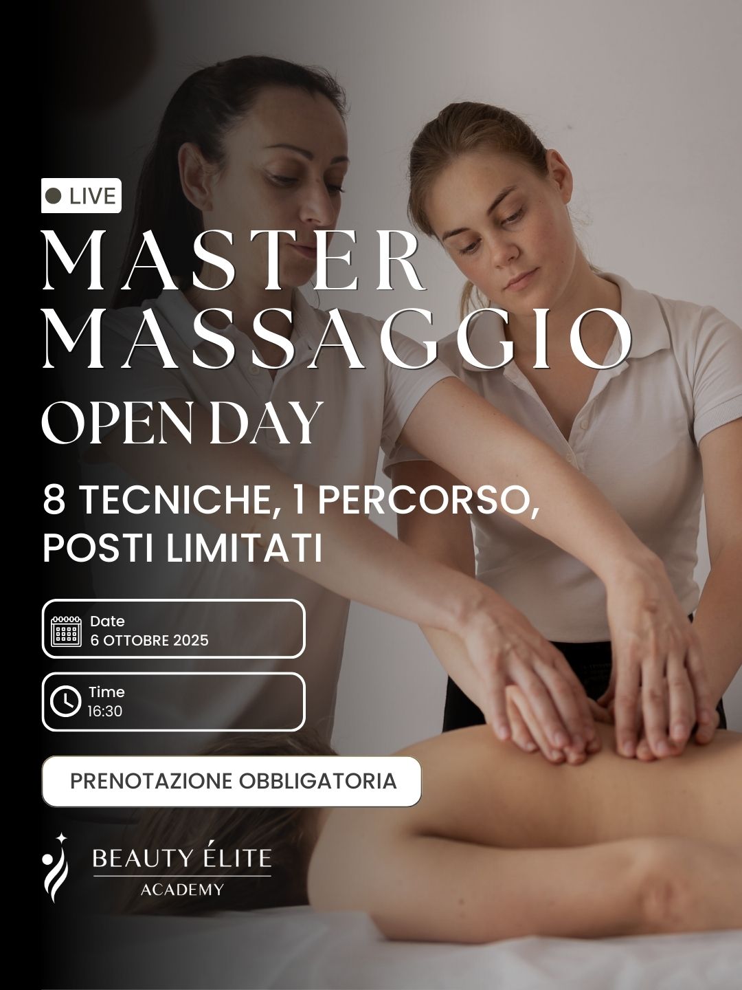 OPEN DAY MASSAGGIO - LE NOVITA' PER DIVENTARE MASSAGGIATORE